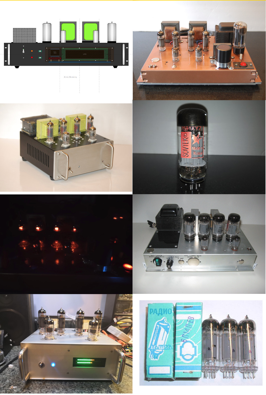 Tube amplifier mosaic